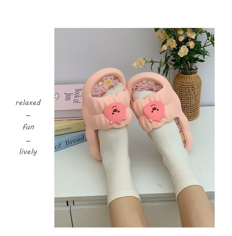 Home Bathroom Wear - Sandal beruang hutan lucu untuk wanita,