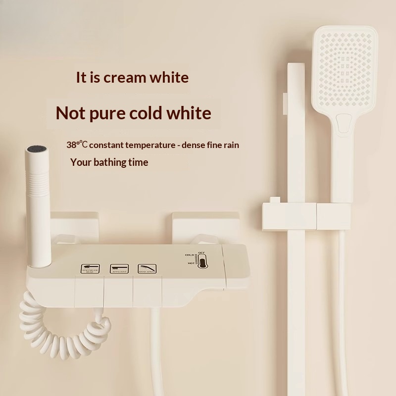 Home And Bathroom - Set Shower Tanpa Kepala (Topless) Creamy