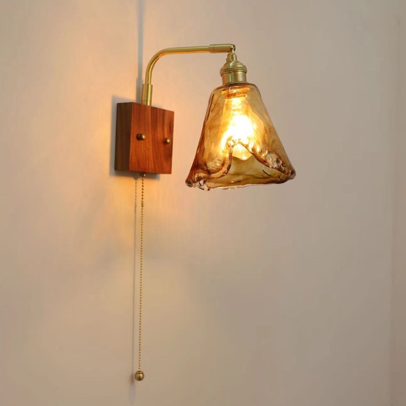 Japanese Home Bathroom Design - Lampu Dinding Gaya Jepang Retro Tembaga