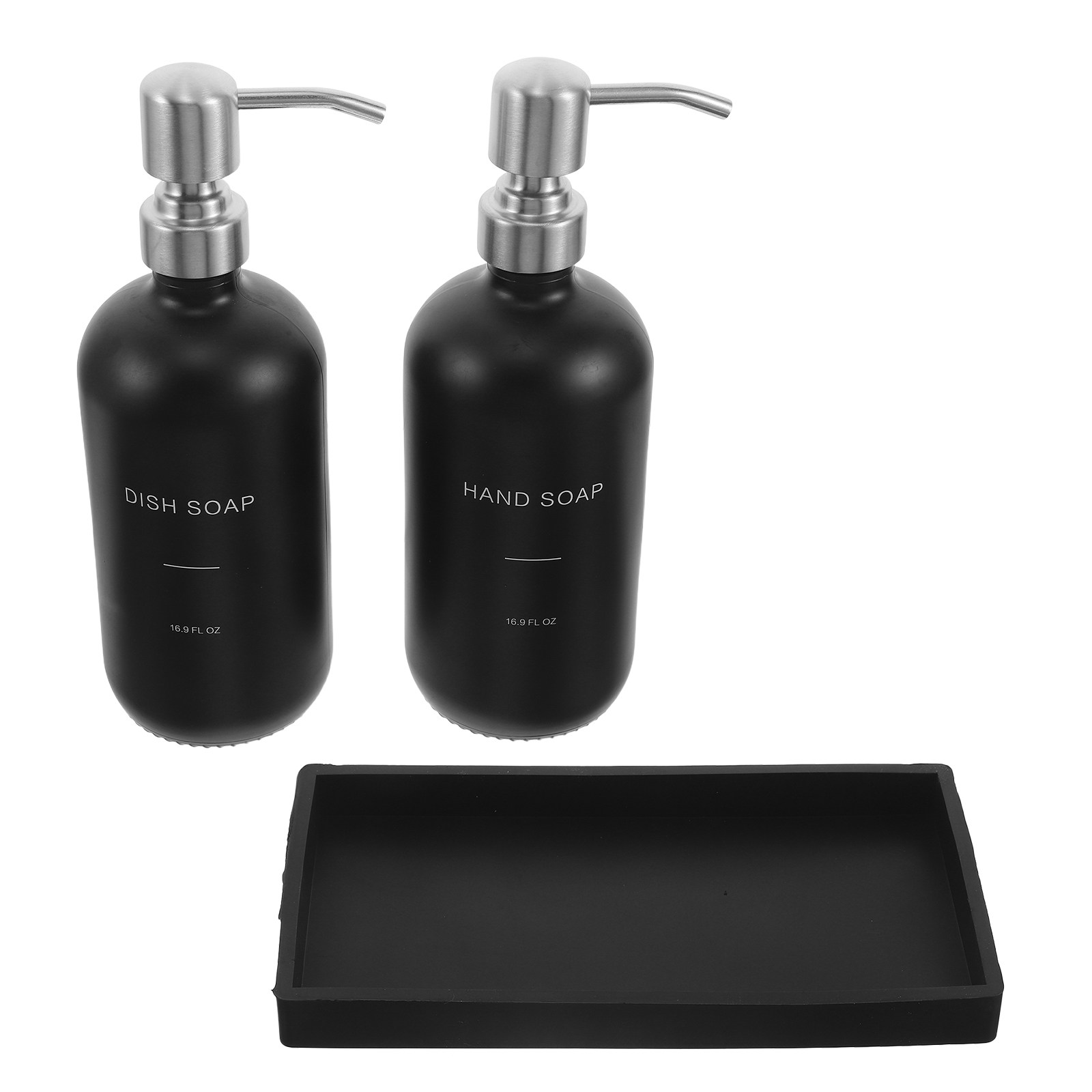 Glass Soap Dish - 1 Set Dispenser Sabun Kaca 16.9oz