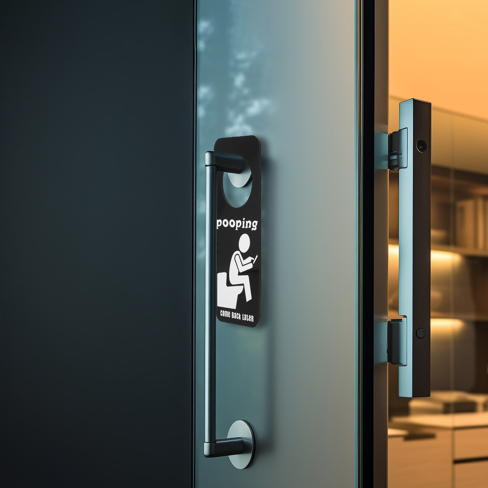 Home Bathroom Occupied Sign - Papan Tanda Pintu Kamar Mandi Terpakai,