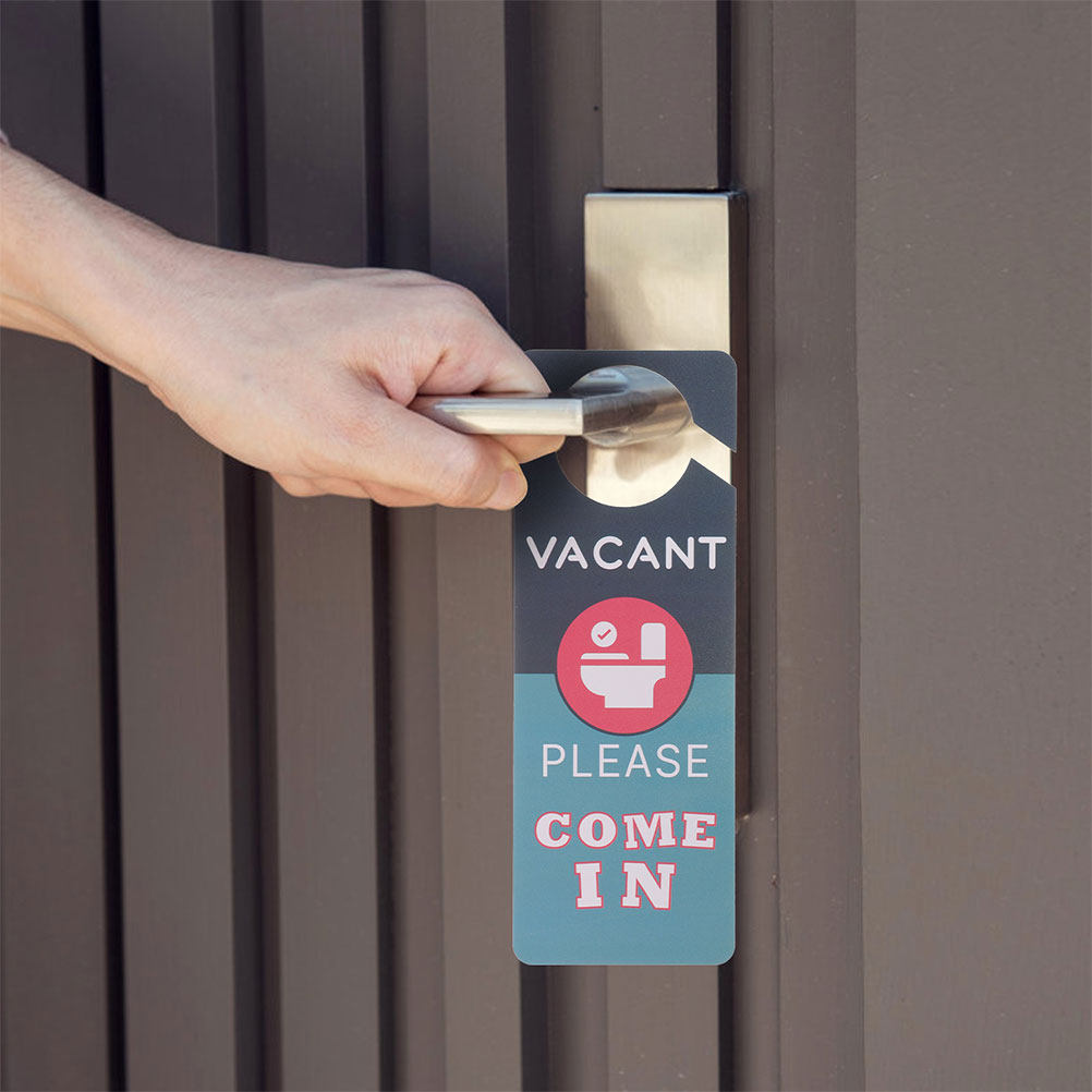 Home Bathroom Occupied Sign - 2 Buah Tanda Pintu Kamar Mandi