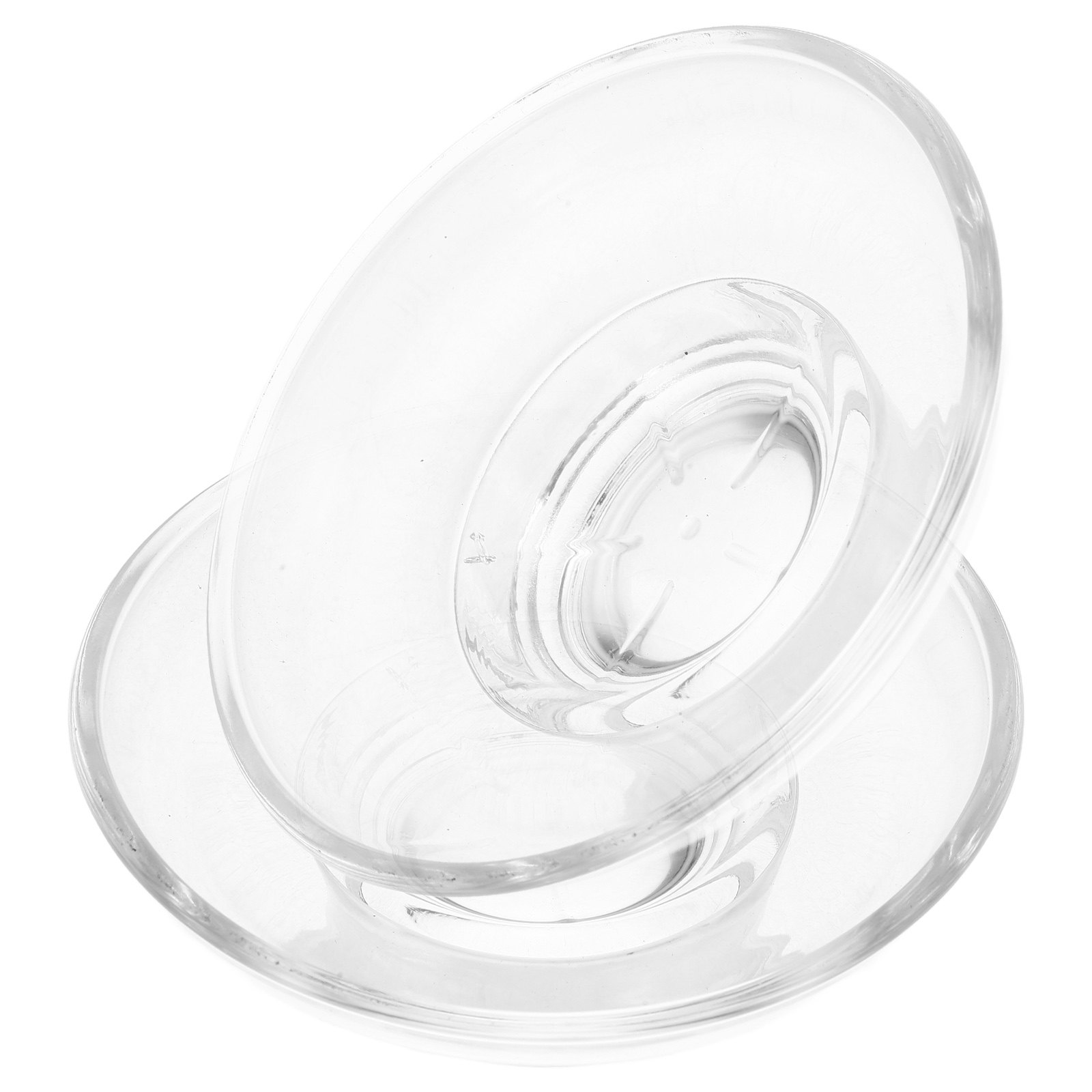 Glass Soap Dish - 2 Buah Wadah Sabun Kaca Transparan