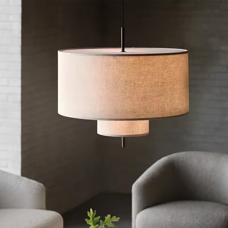 Japanese Home Bathroom Design - ﻿ Lampu Gantung Faoric Buatan Tangan