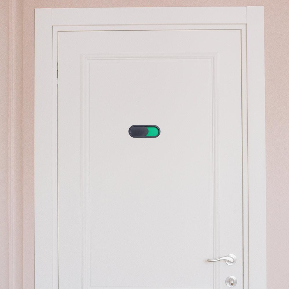Home Bathroom Occupied Sign - Papan Tanda Toilet Akrilik Oval 10*4cm,