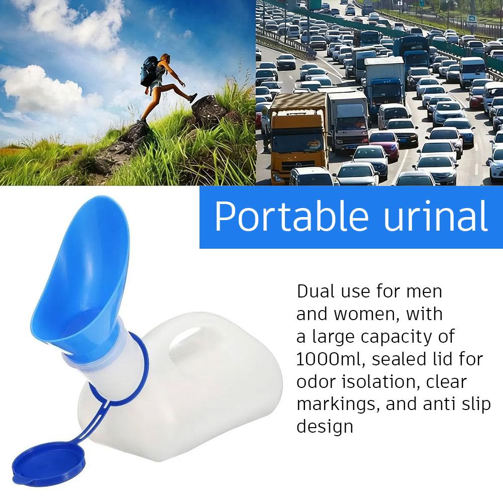Home Bathroom With Urinal - Botol Urinal Portabel Uniseks Plastik 1000ML,