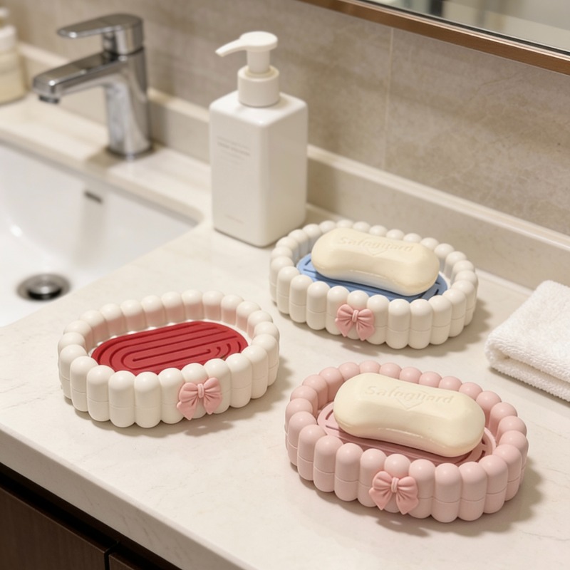 Home Essentials Bathroom Rack - Kotak Sabun Pembuangan Air Kamar Mandi,