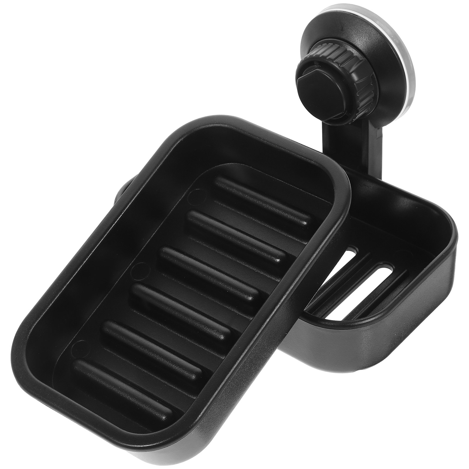 Tempat Sabun Hisap Hitam Premi - Glass Soap Dish ulasan dan harga