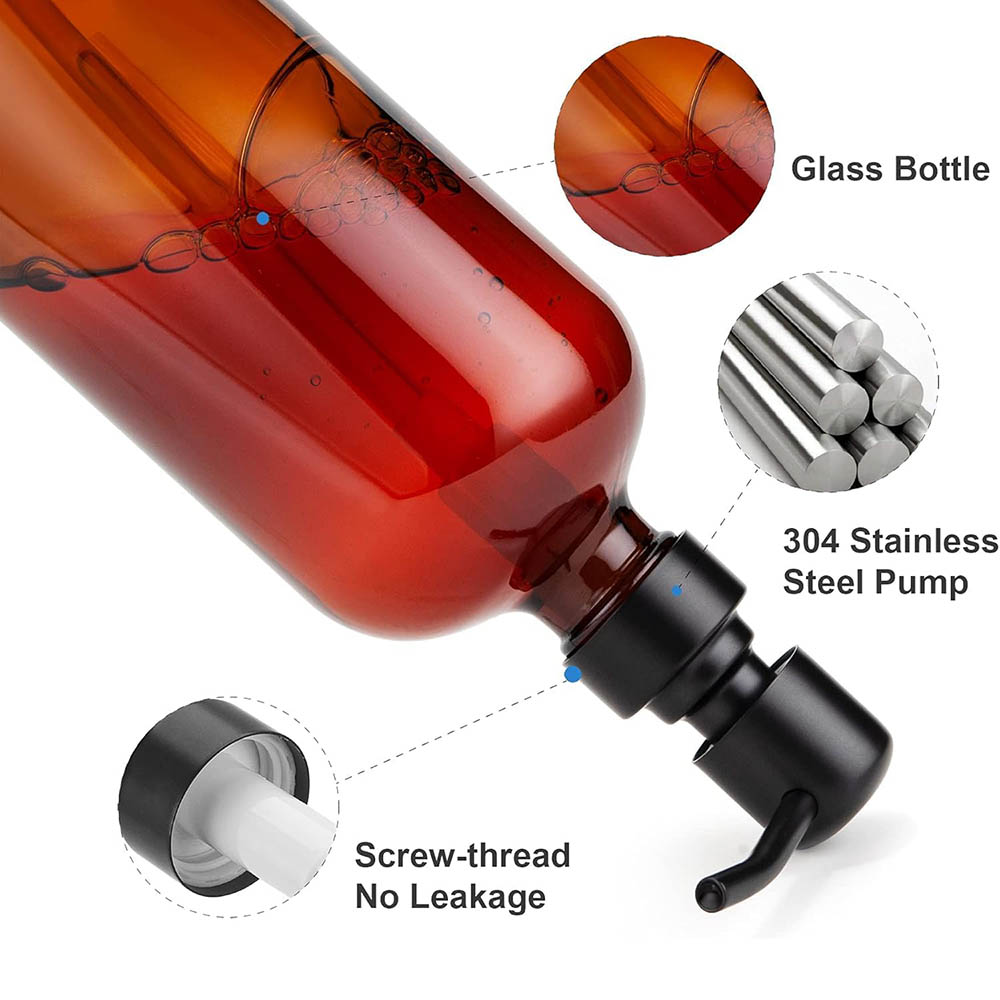 Dispenser Sabun Kaca Amber den - Glass Soap Dish ulasan dan harga