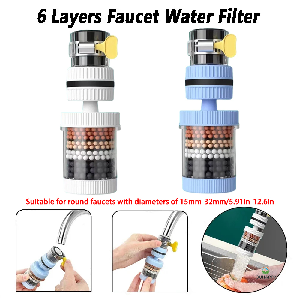 Filter Air Keran 6 Lapis Pemur - Home Kitchen & Bathroom ulasan dan harga