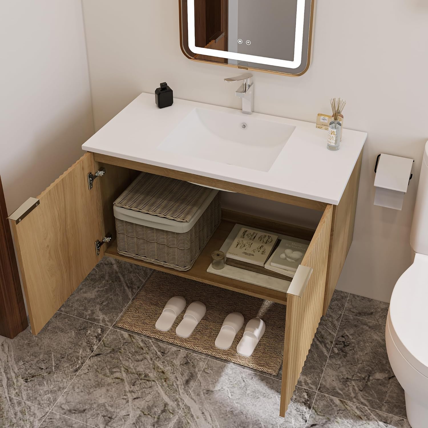 Rak Kabinet Kamar Mandi Modern - Home And Bathroom ulasan dan harga