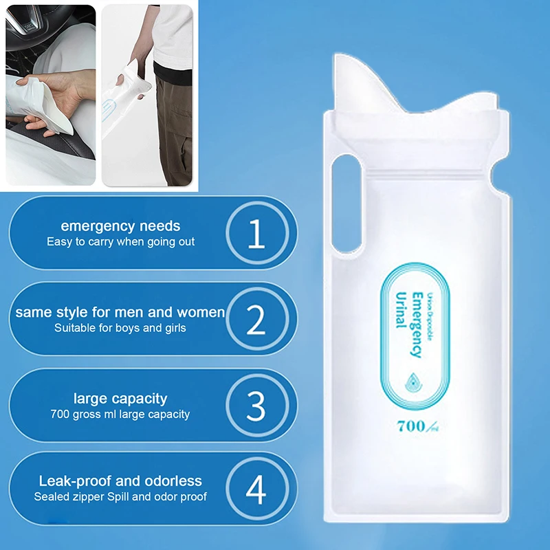 4 buah 700ml tas urin mobil da - Home Bathroom With Urinal ulasan dan harga