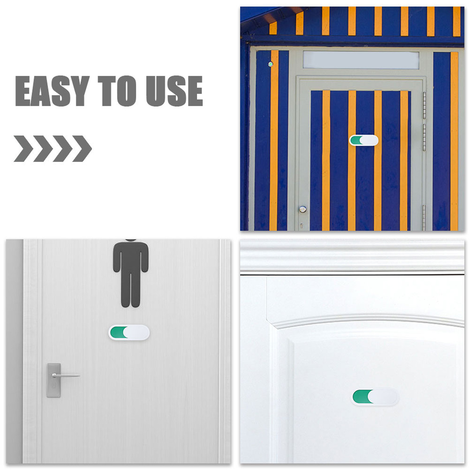 2Pcs Papan Tanda Pintu Toilet  - Home Bathroom Occupied Sign ulasan dan harga