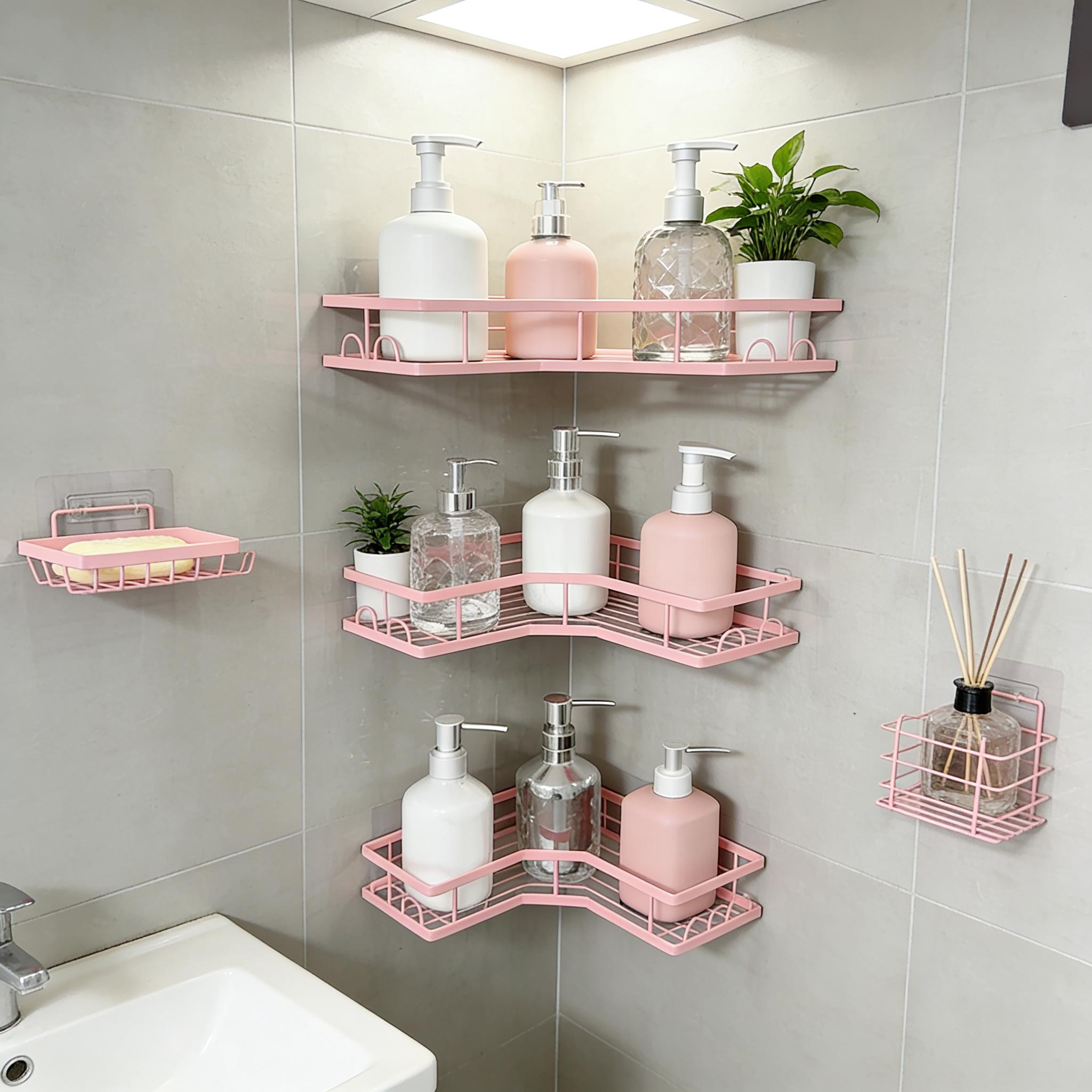 5Pcs Set Rak Penyimpanan Kamar - Home Essentials Bathroom Rack ulasan dan harga