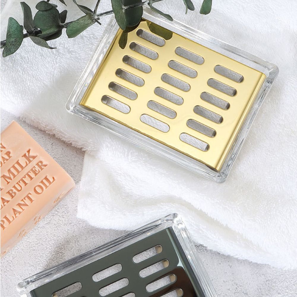 Tempat Sabun Kaca Stainless St - Glass Soap Dish ulasan dan harga