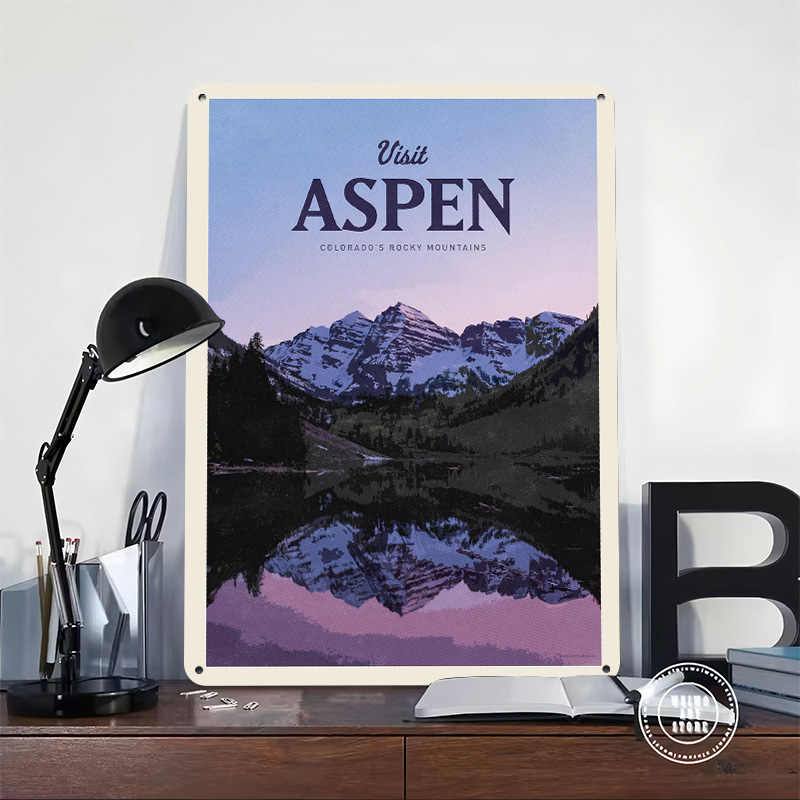 Poster Cetak Tekstur 3D Aspen, - Bathroom Home Visit ulasan dan harga