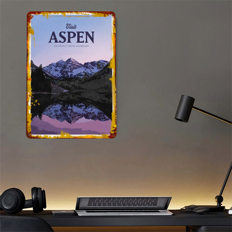 Poster Cetak Tekstur 3D Aspen, - Bathroom Home Visit ulasan dan harga