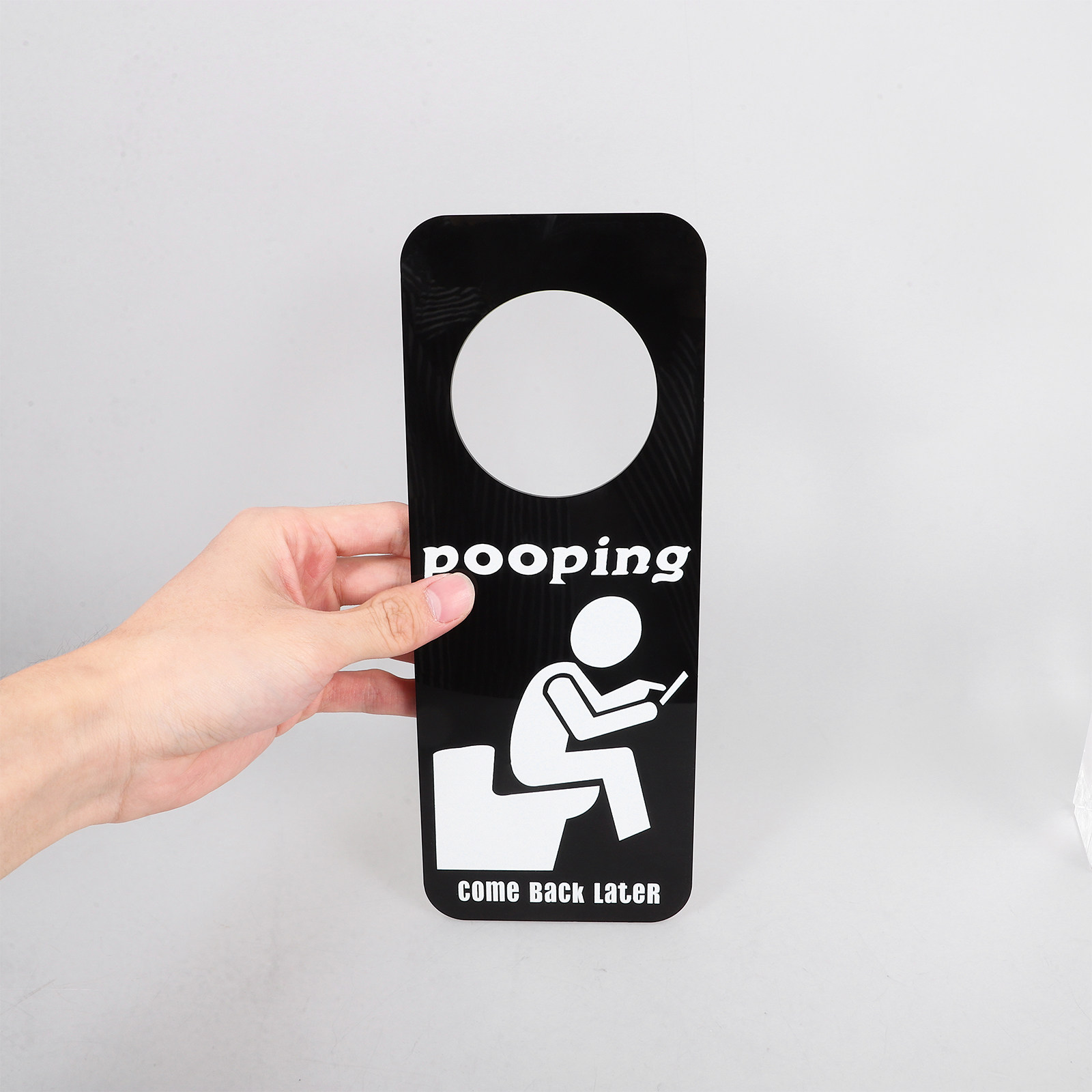 Tanda Pintu Kamar Mandi Lucu ' - Home Bathroom Occupied Sign ulasan dan harga