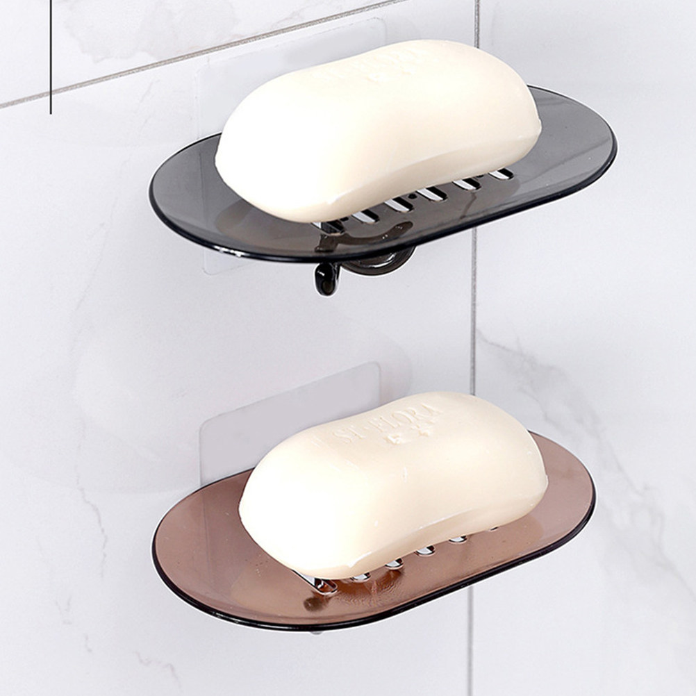 2Pcs Tempat Sabun Hisap Tanpa  - Glass Soap Dish ulasan dan harga