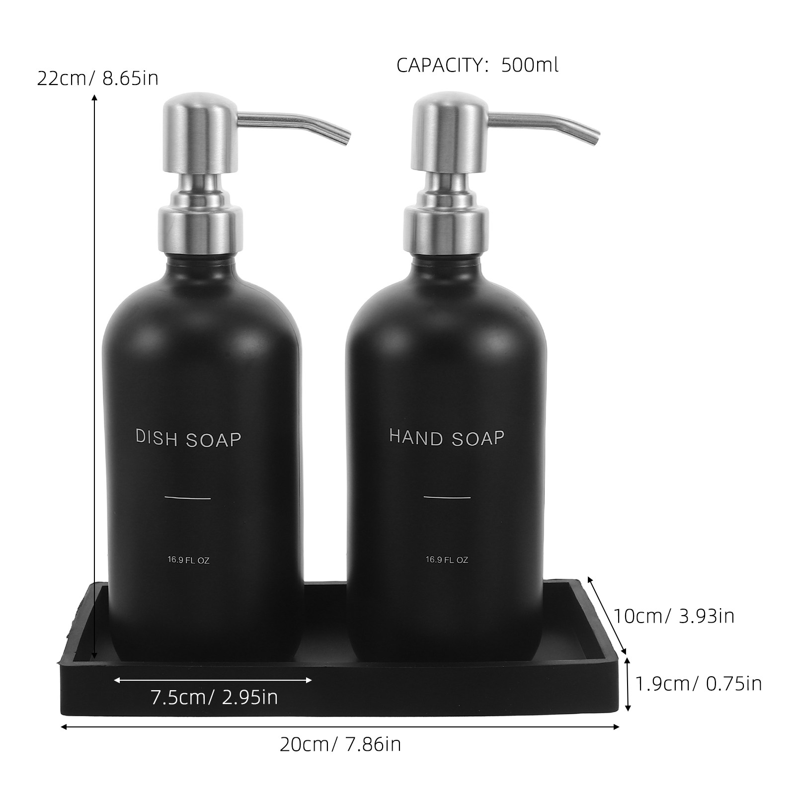 1 Set Dispenser Sabun Kaca 16. - Glass Soap Dish ulasan dan harga