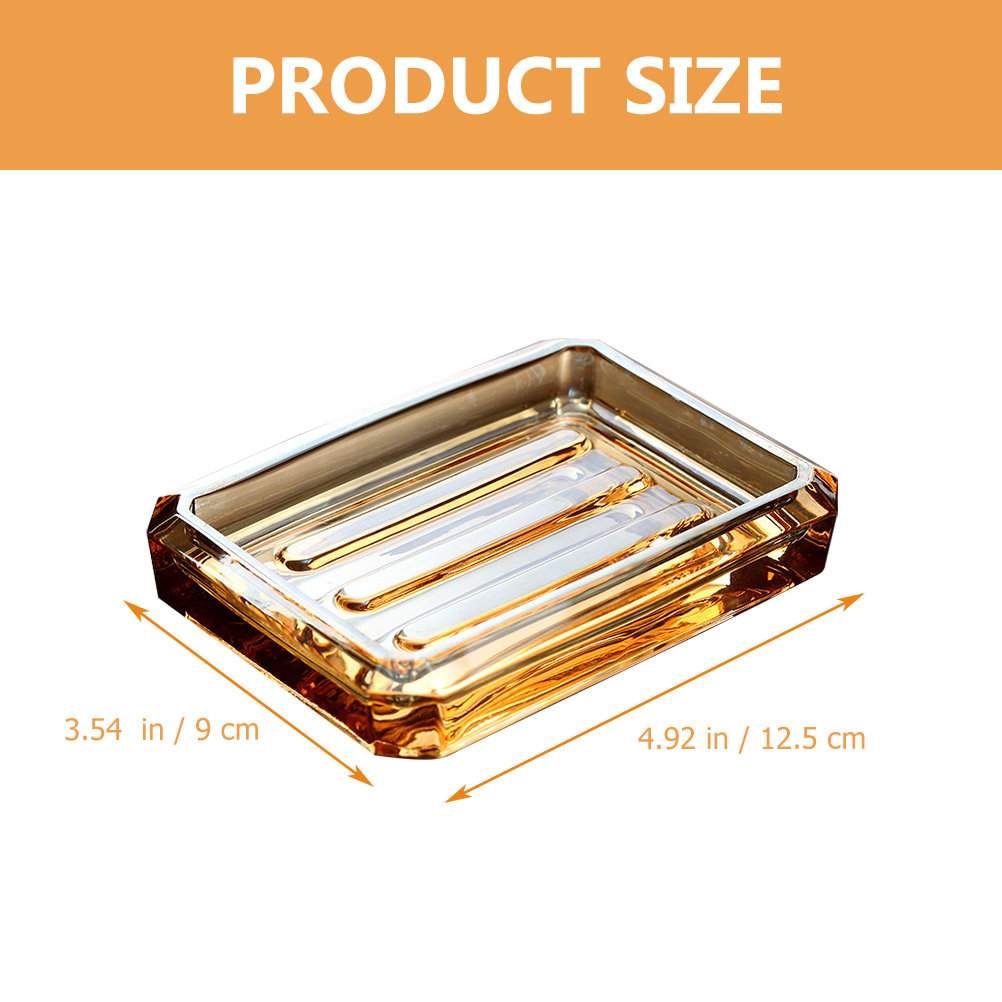 Tempat Sabun Dekoratif Bahan K - Glass Soap Dish ulasan dan harga