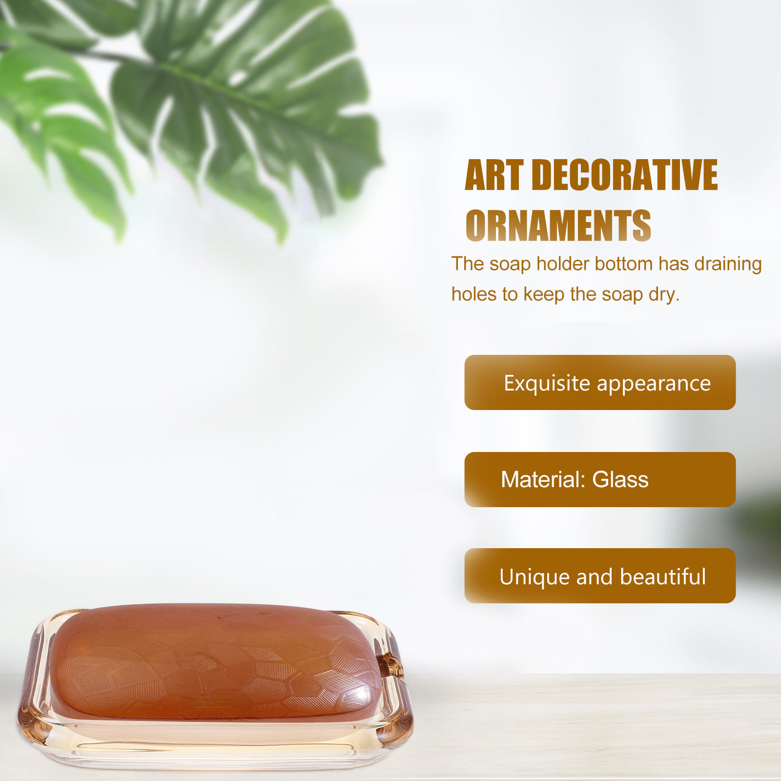 Tempat Sabun Dekoratif Bahan K - Glass Soap Dish ulasan dan harga