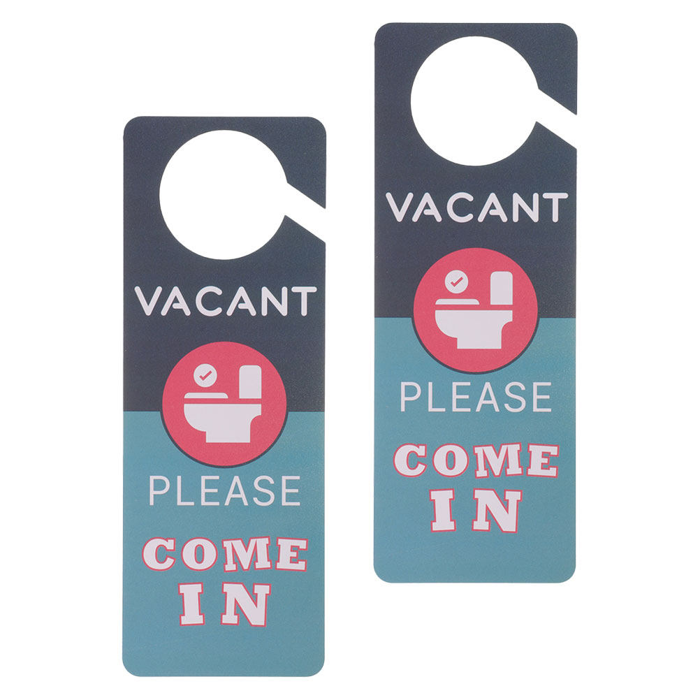 2 Buah Tanda Pintu Kamar Mandi - Home Bathroom Occupied Sign ulasan dan harga