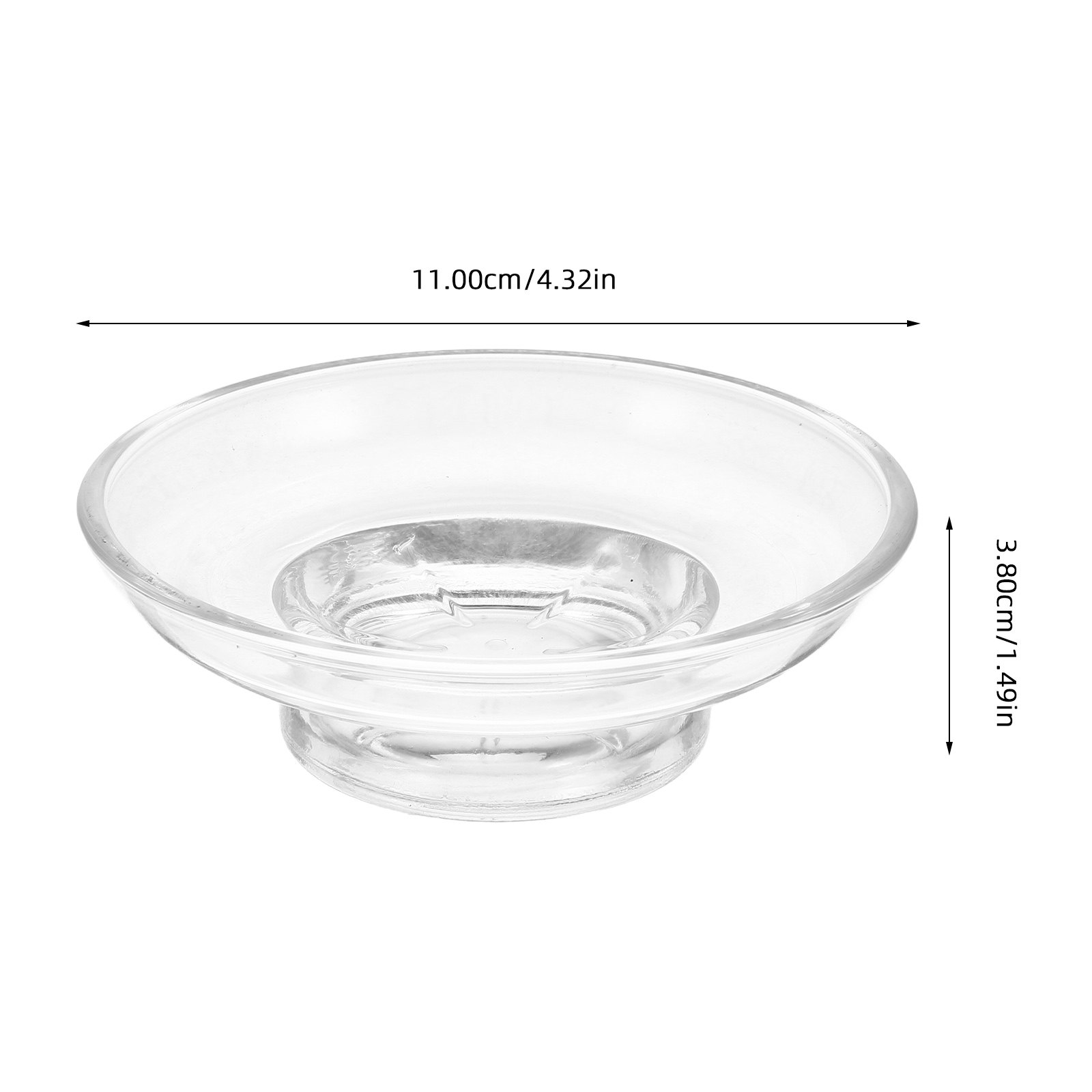 2 Buah Wadah Sabun Kaca Transp - Glass Soap Dish ulasan dan harga