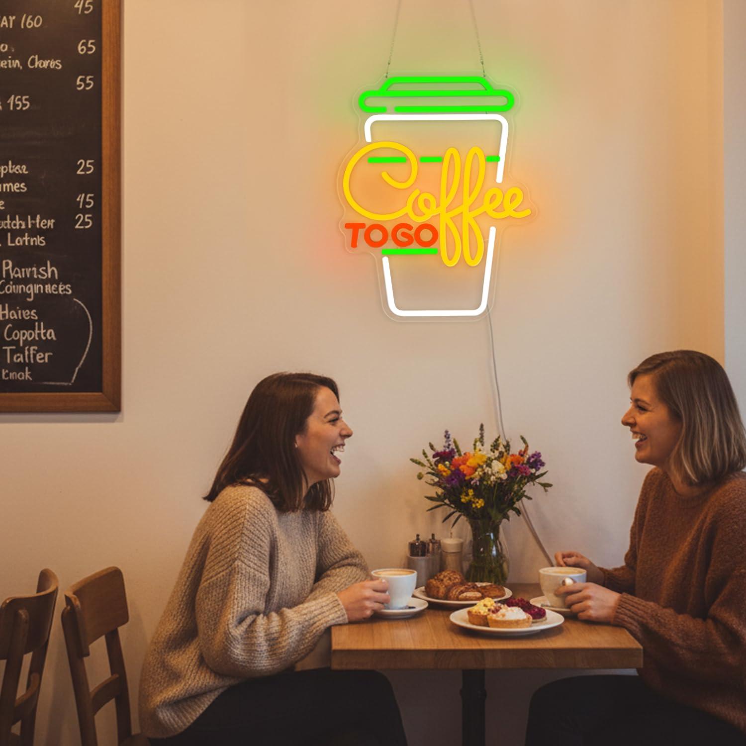 Lampu LED Neon Sign Kopi USB y - Home Kitchen & Bathroom ulasan dan harga