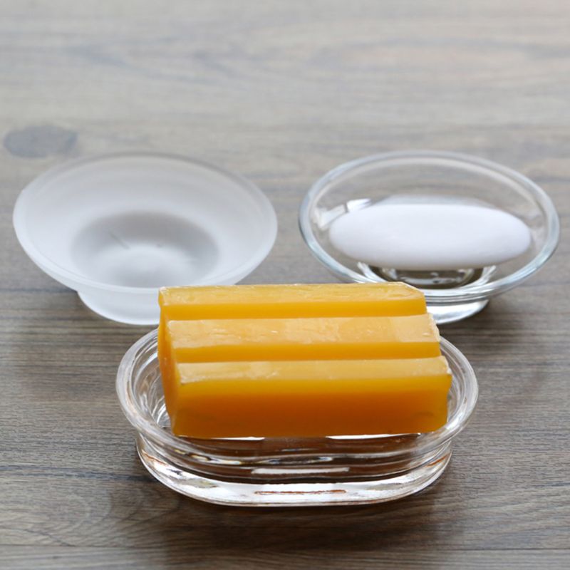2022 Baru Sabun Piring Bulat K - Glass Soap Dish ulasan dan harga