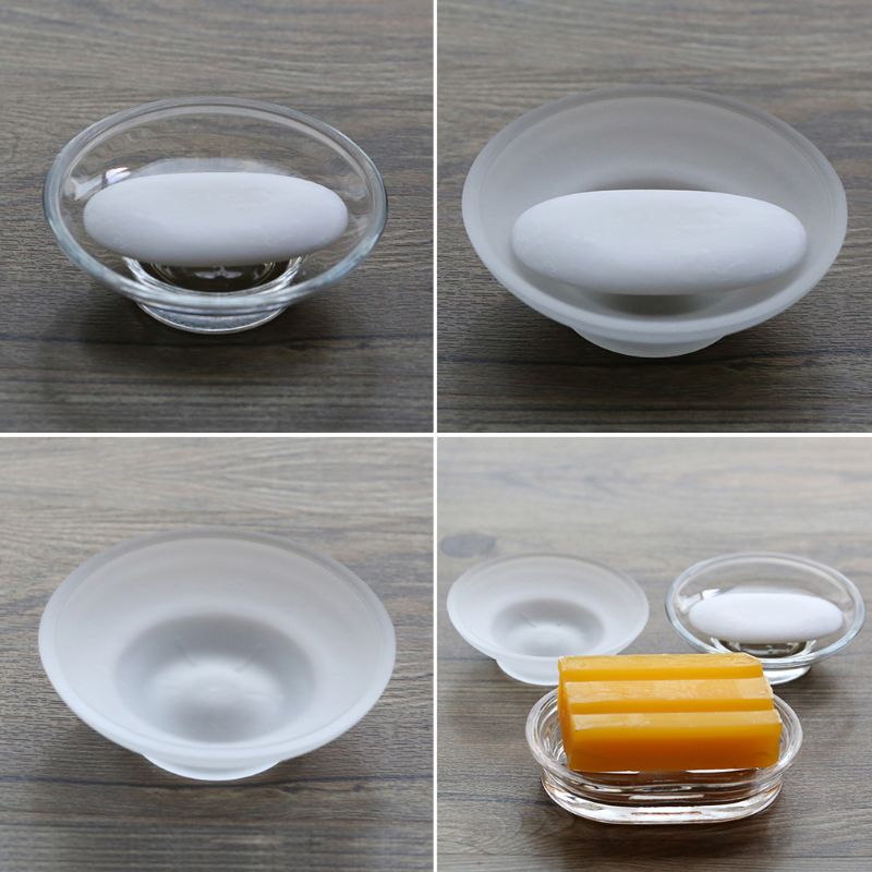 2022 Baru Sabun Piring Bulat K - Glass Soap Dish ulasan dan harga
