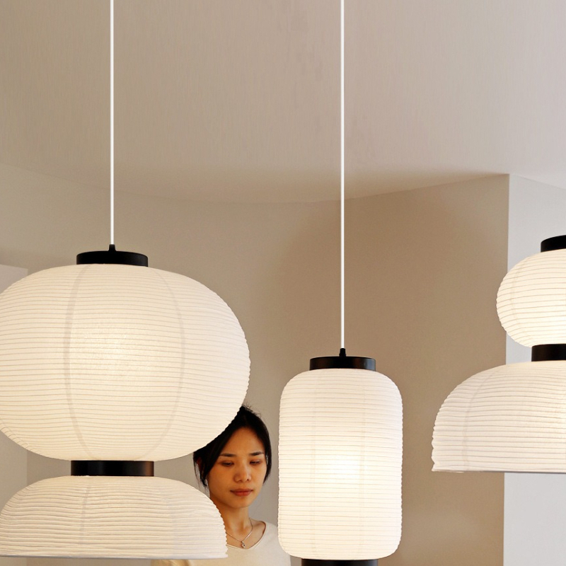 Lampu Gantung LED Kertas Beras - Japanese Home Bathroom Design ulasan dan harga