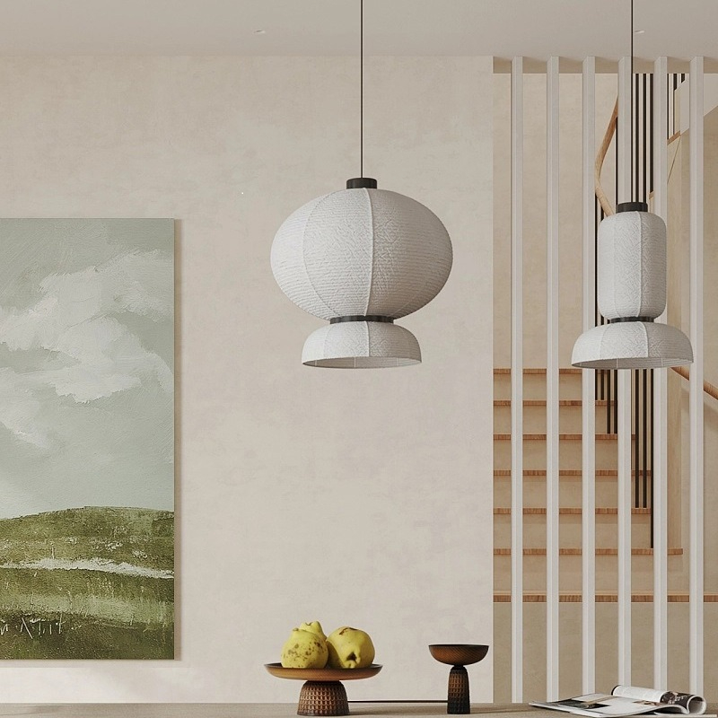 Lampu Gantung LED Kertas Beras - Japanese Home Bathroom Design ulasan dan harga