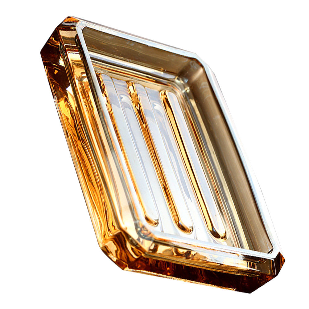 Wadah Sabun Kaca Coklat Amber  - Glass Soap Dish ulasan dan harga