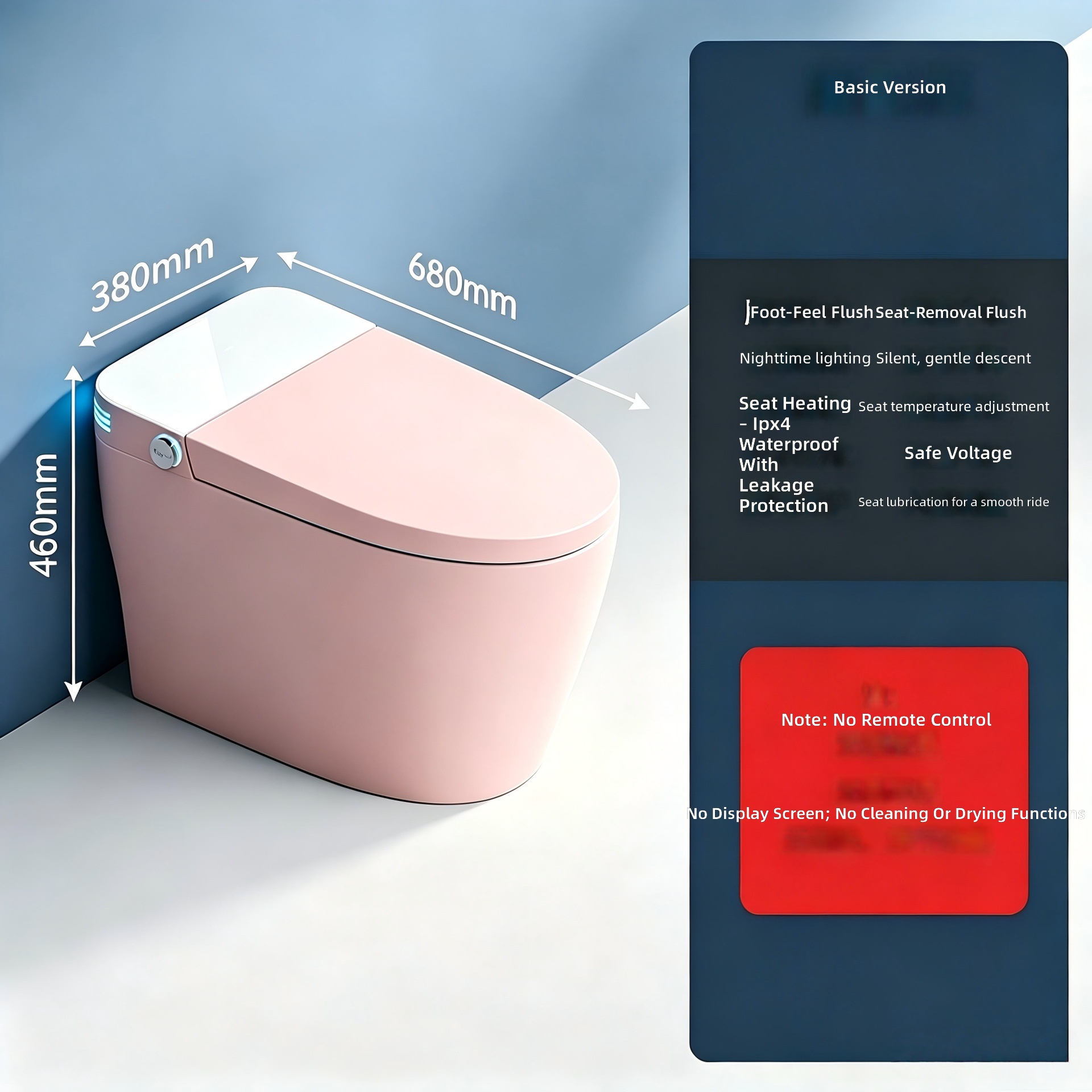 Toilet Pintar, Warna Pink, Oto - Home And Bathroom ulasan dan harga