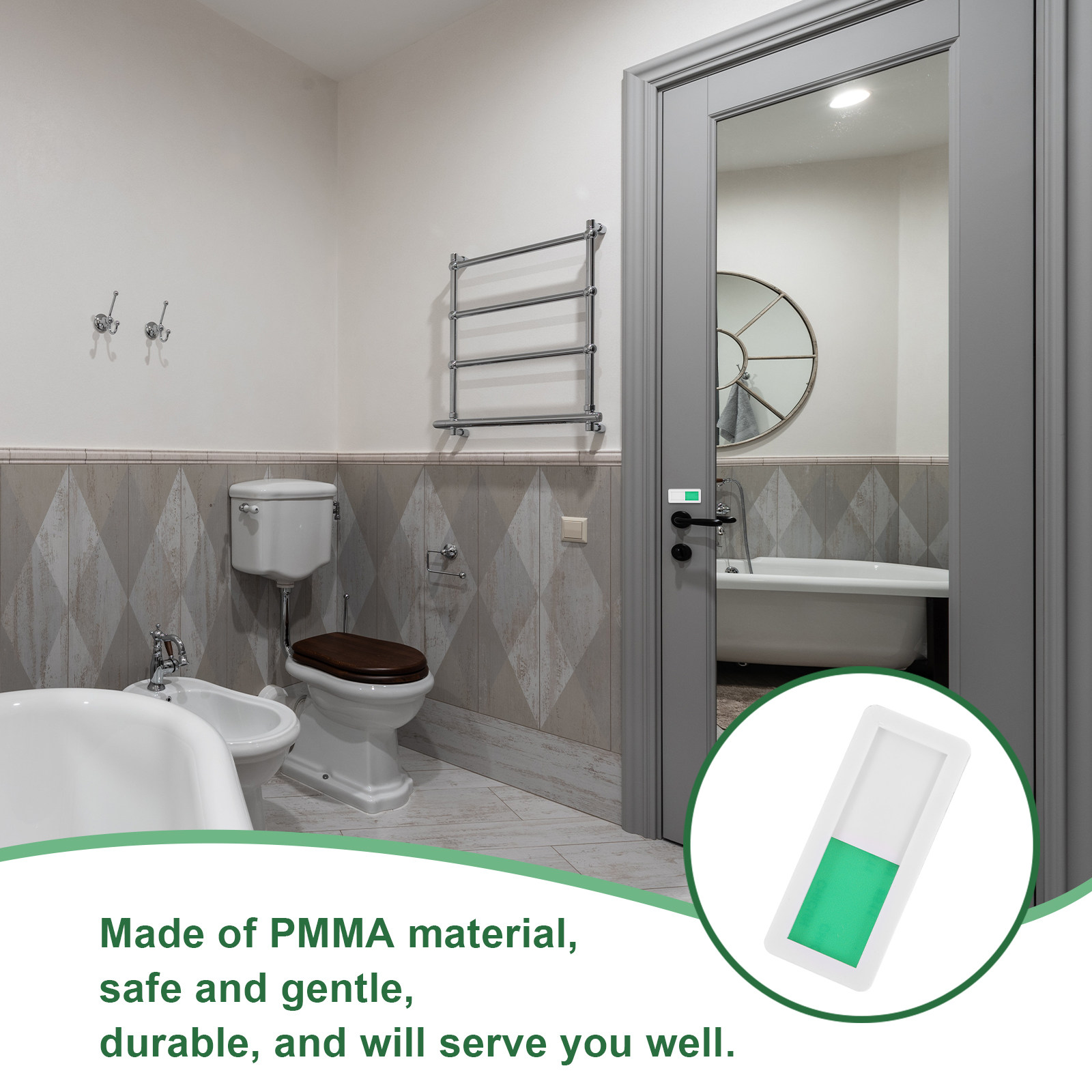 Tanda Geser Profesional untuk  - Home Bathroom Occupied Sign ulasan dan harga