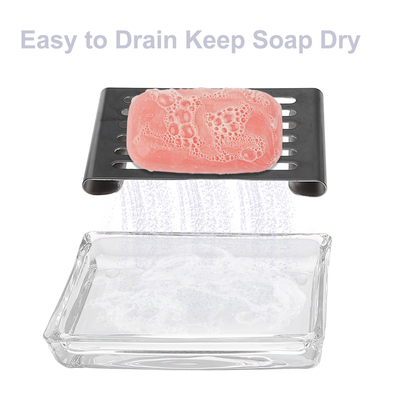 Tempat Sabun Kaca Transparan d - Glass Soap Dish ulasan dan harga