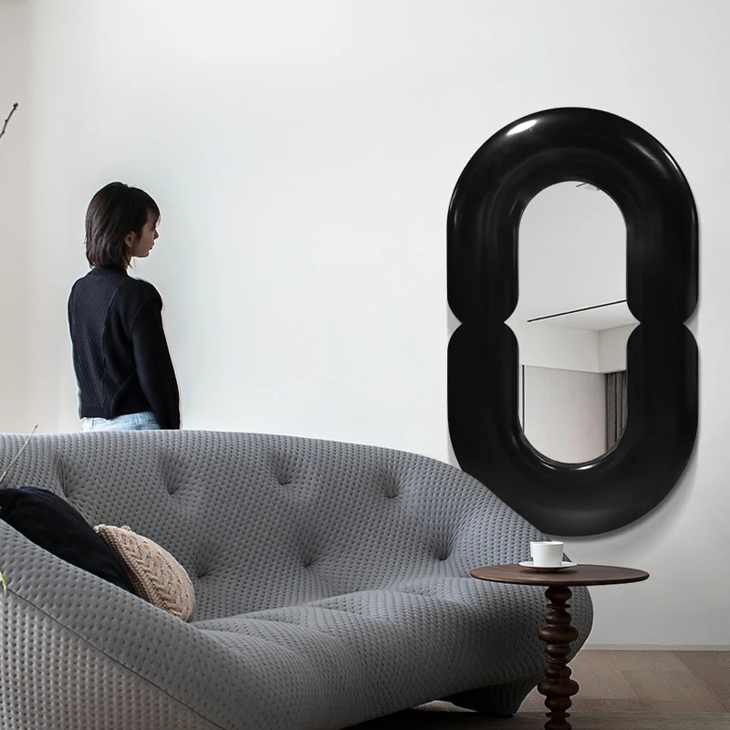 Cermin Dinding Oval Hitam Funk - Home Goods Bathroom Mirrors ulasan dan harga